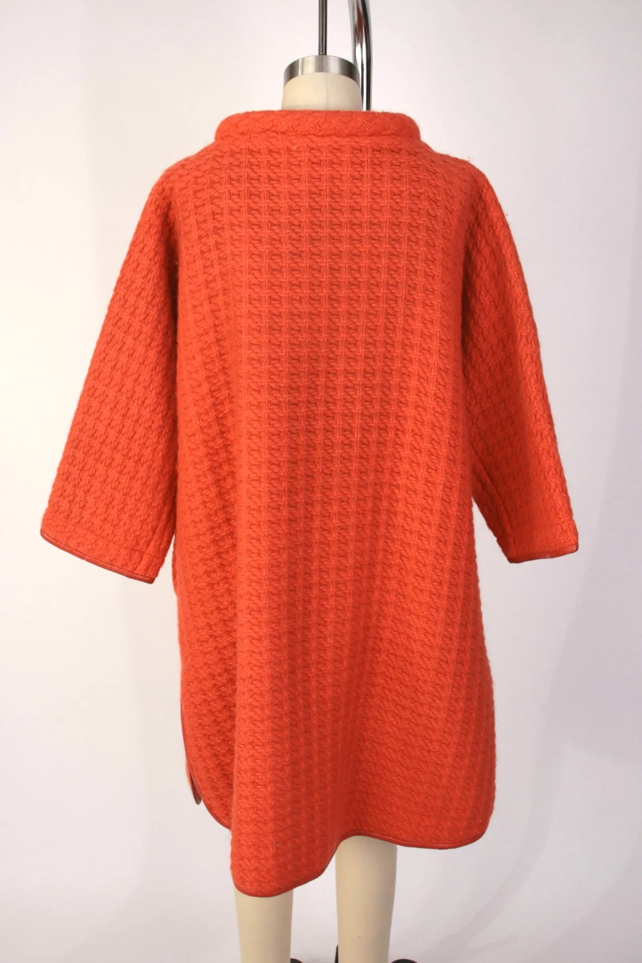 1970s Sills Bonnie Cashin Wool & Leather Coat