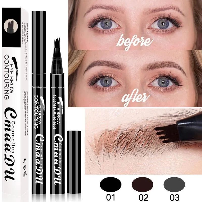 3 Colors Long-Lasting Eyebrow Pencil