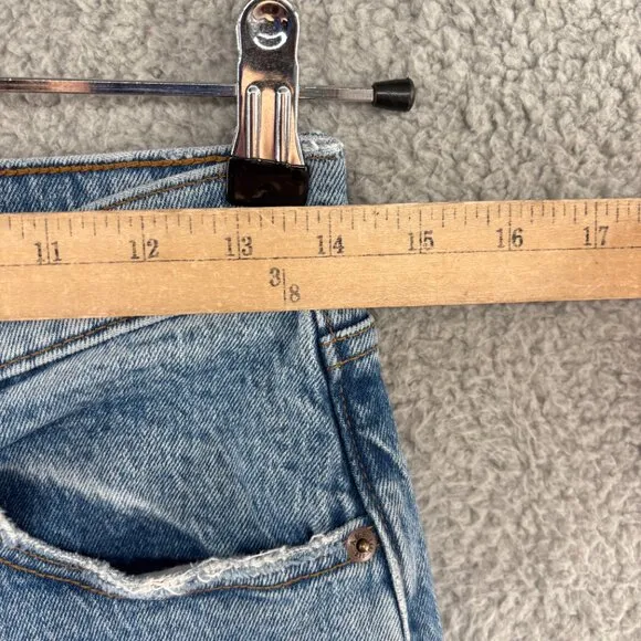 abercrombi &amp; fitch the straight mid rise jeans curve love size 26 / 2 Regular