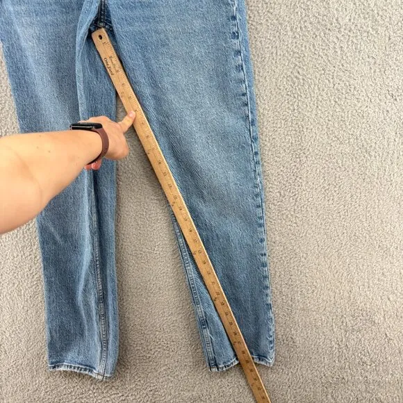 abercrombi &amp; fitch the straight mid rise jeans curve love size 26 / 2 Regular