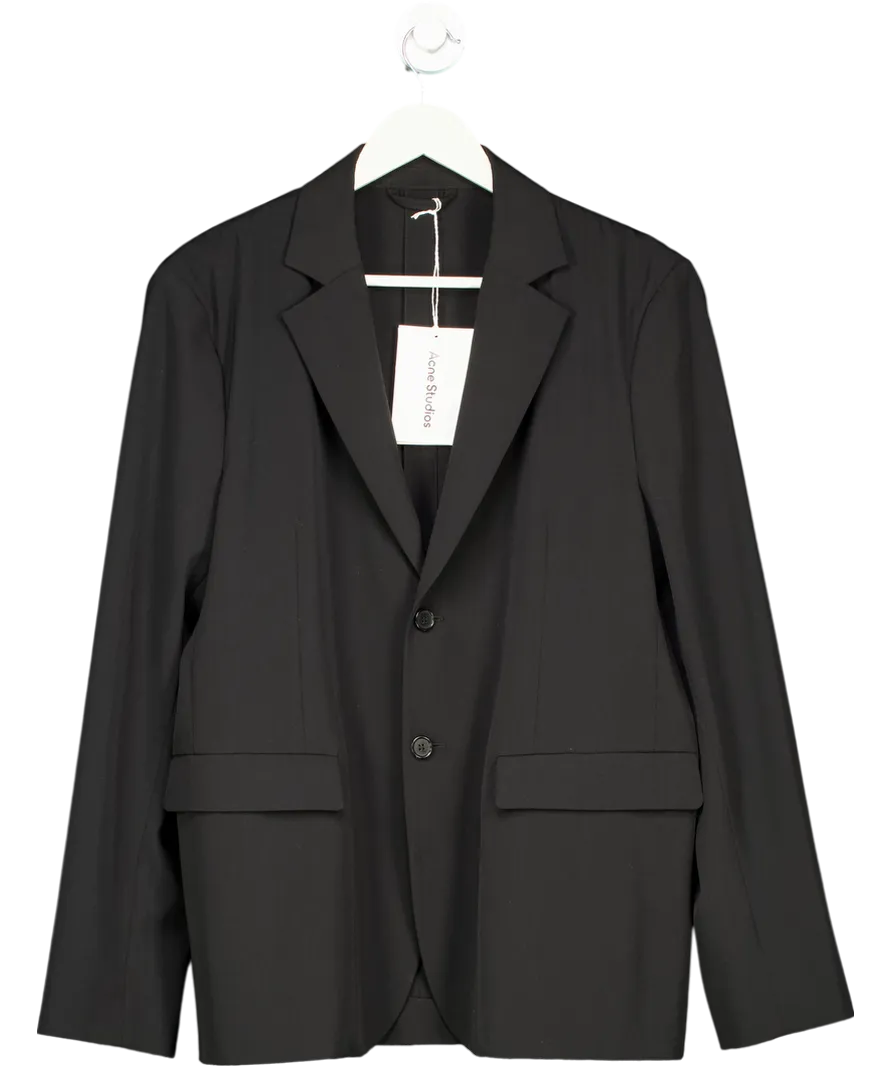 Acne Studios Black Wool Blend Blazer UK M