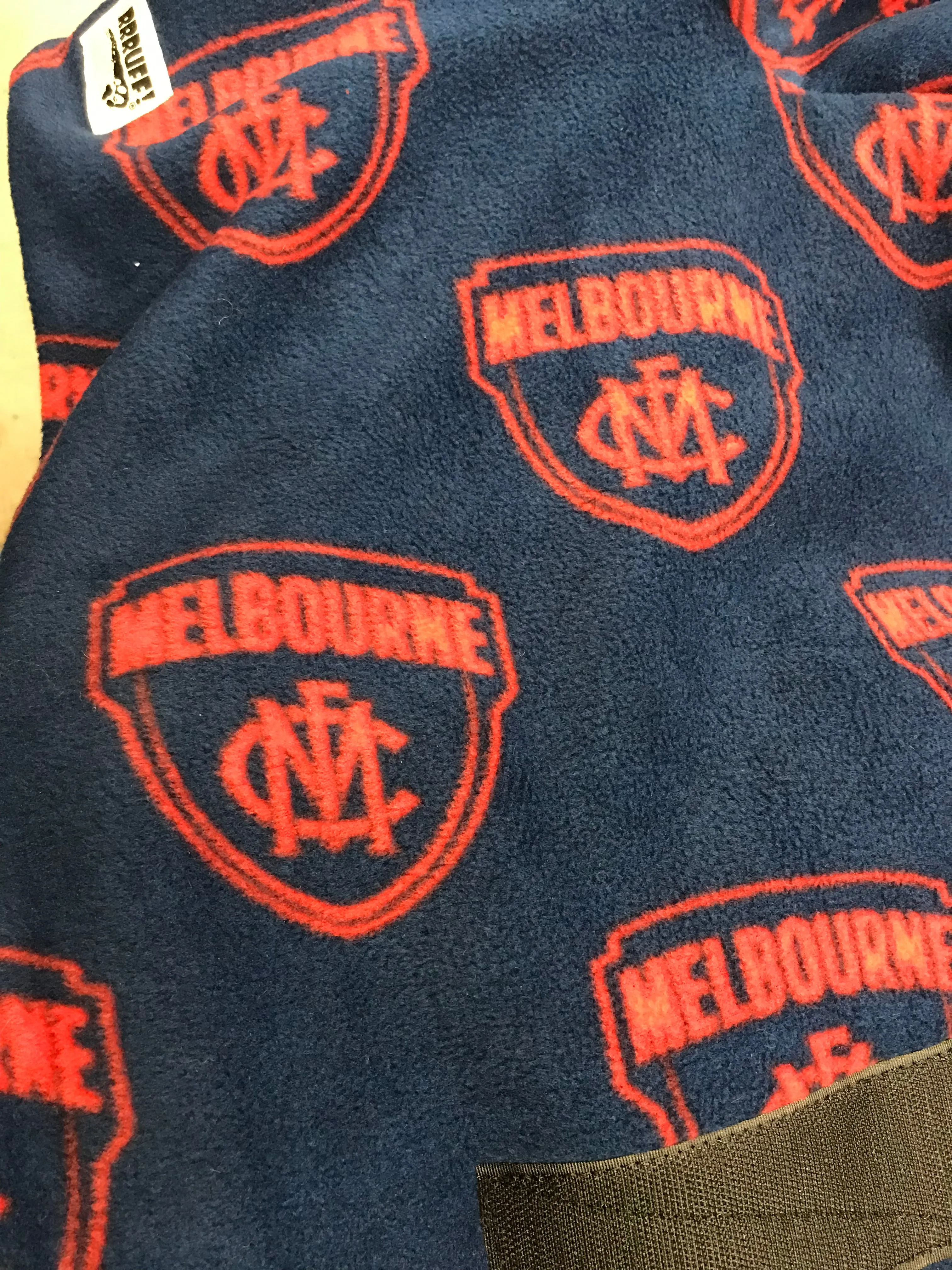 AFL Melbourne inspired greyhound coat deluxe style double polar fleece washable