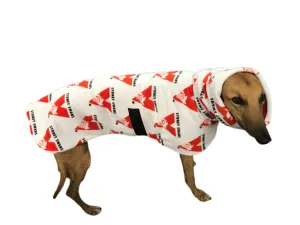 AFL Sydney Swans inspired greyhound coat deluxe style double polar fleece washable