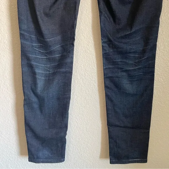 AG Adriano Goldschmeid Patchwork Stevie Ankle Slim Straight Leg Crop Jeans