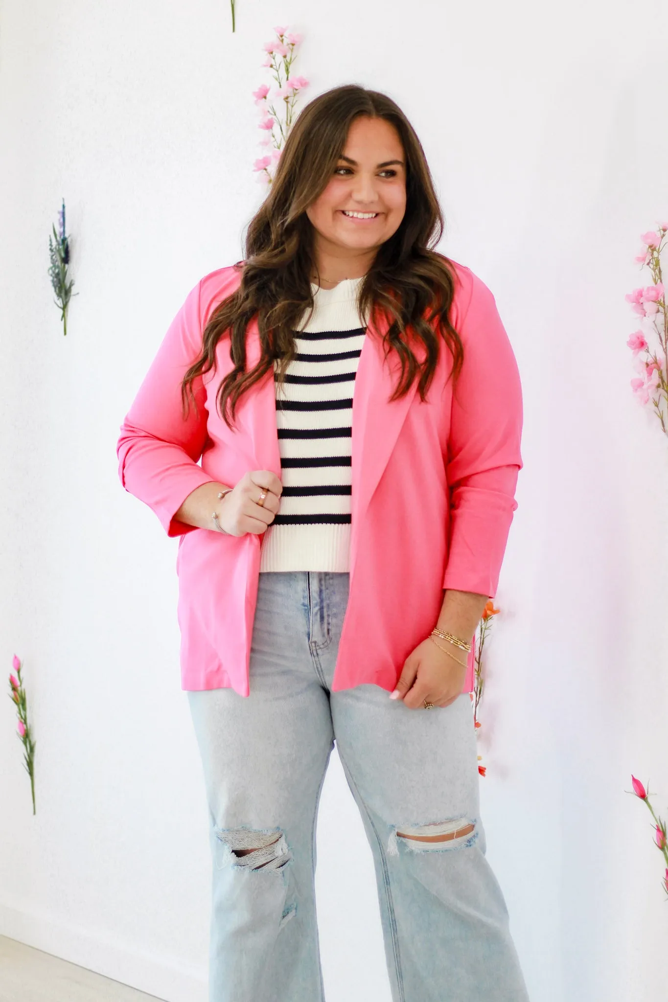 All Business Blazer in Strawberry