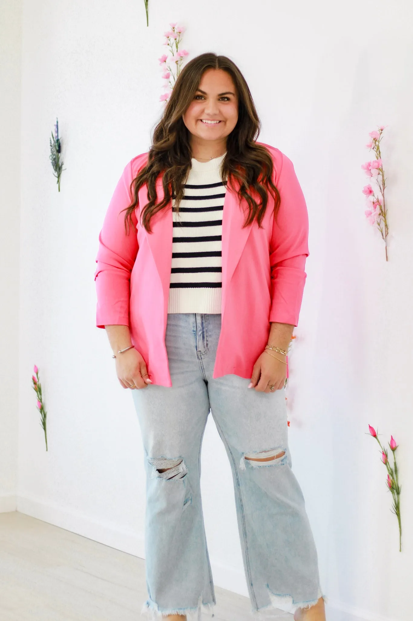 All Business Blazer in Strawberry