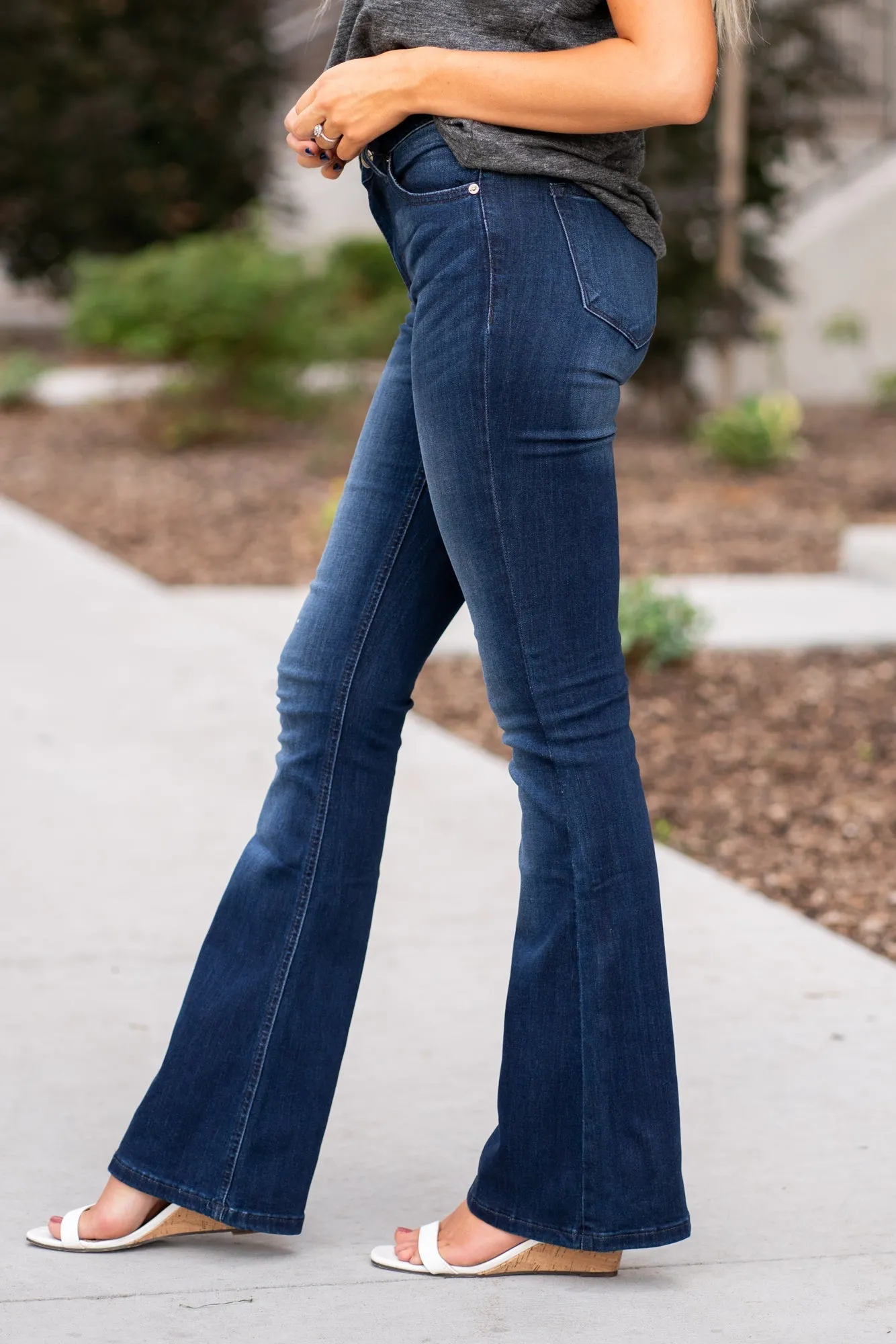 Allie Mid Rise Flare Petite