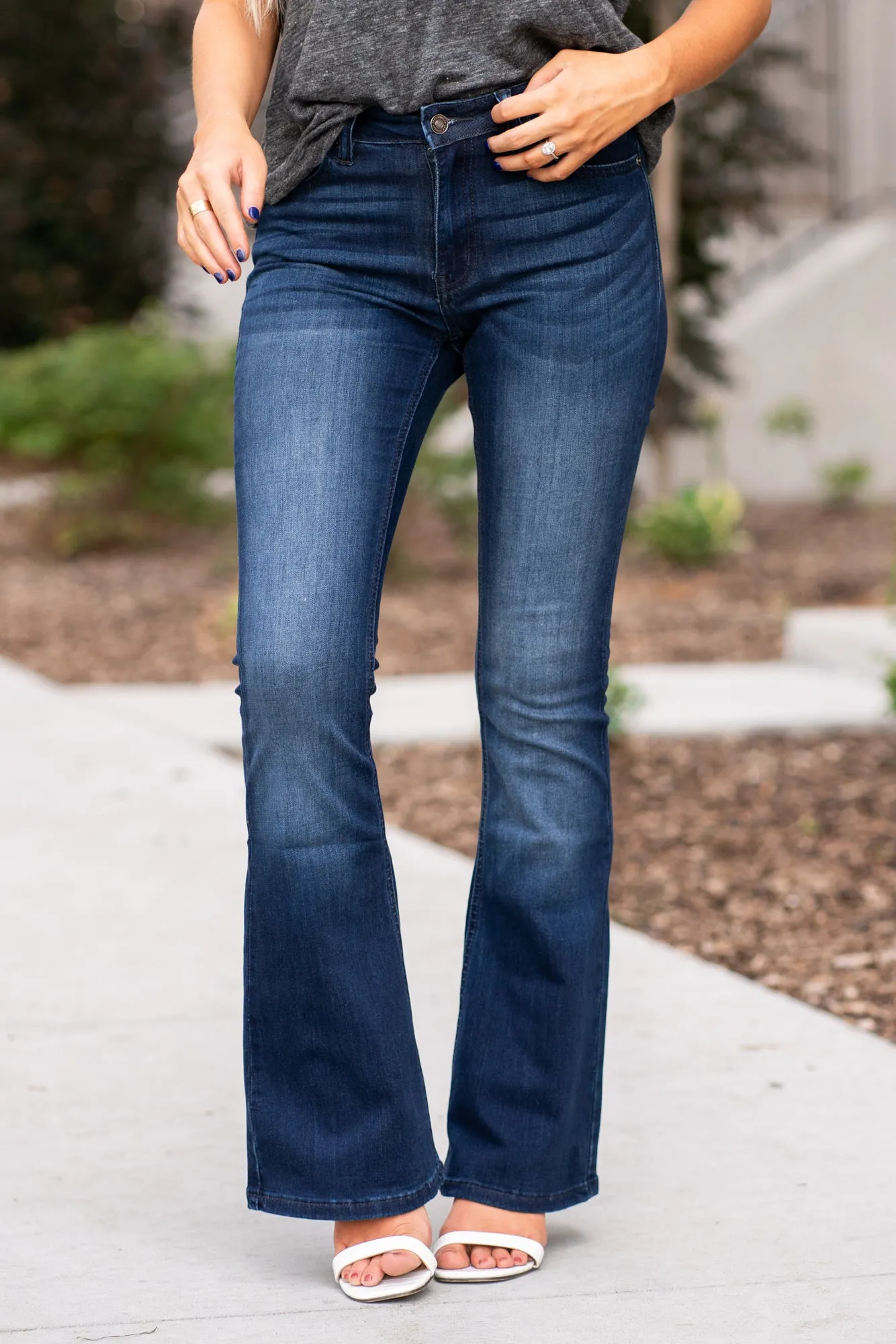 Allie Mid Rise Flare Petite