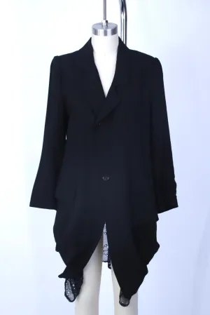 Ann Demeulemeester Eyelet Longline Blazer