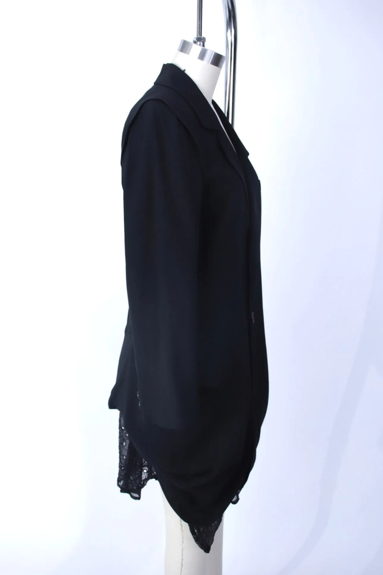 Ann Demeulemeester Eyelet Longline Blazer