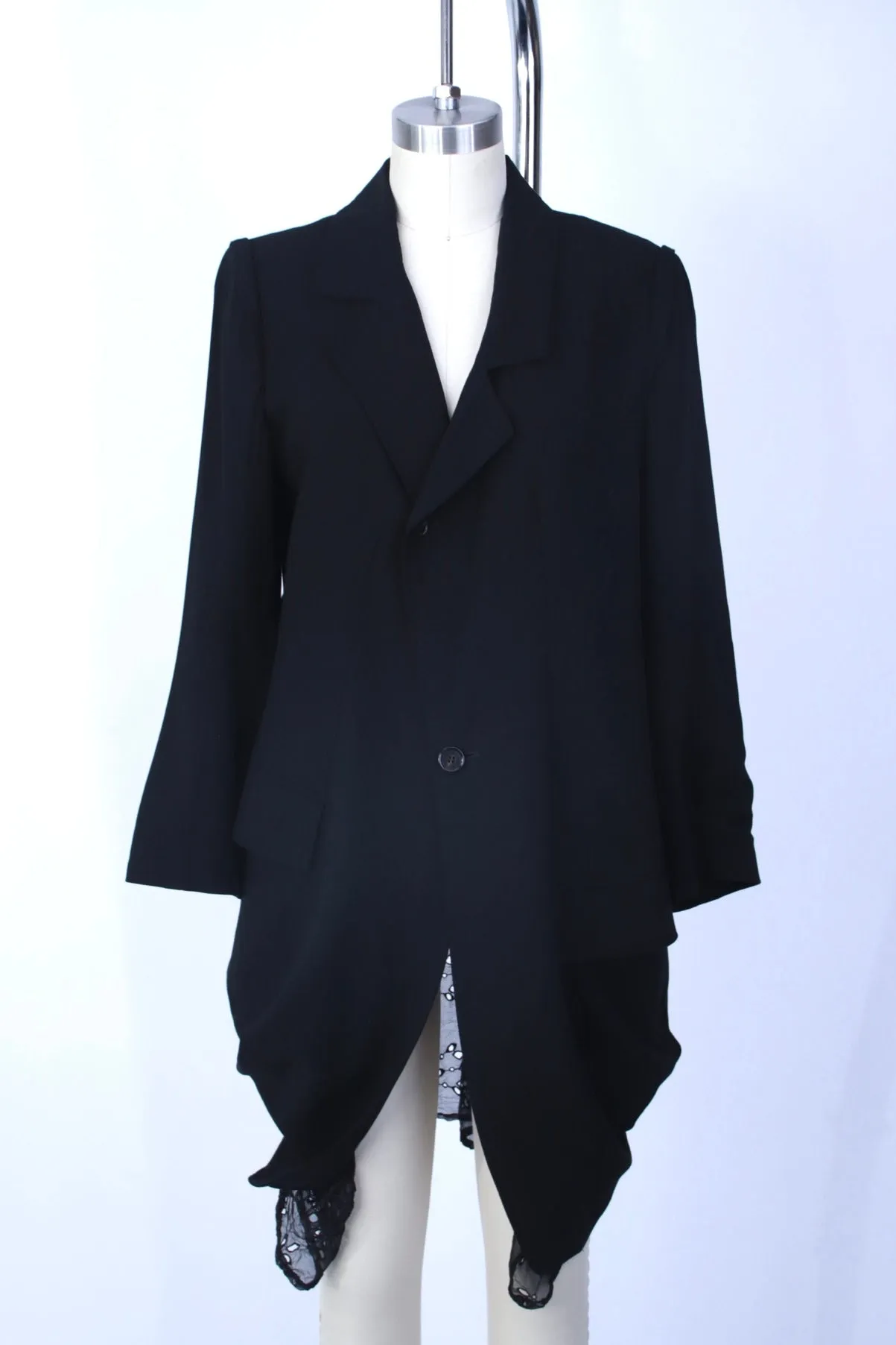 Ann Demeulemeester Eyelet Longline Blazer