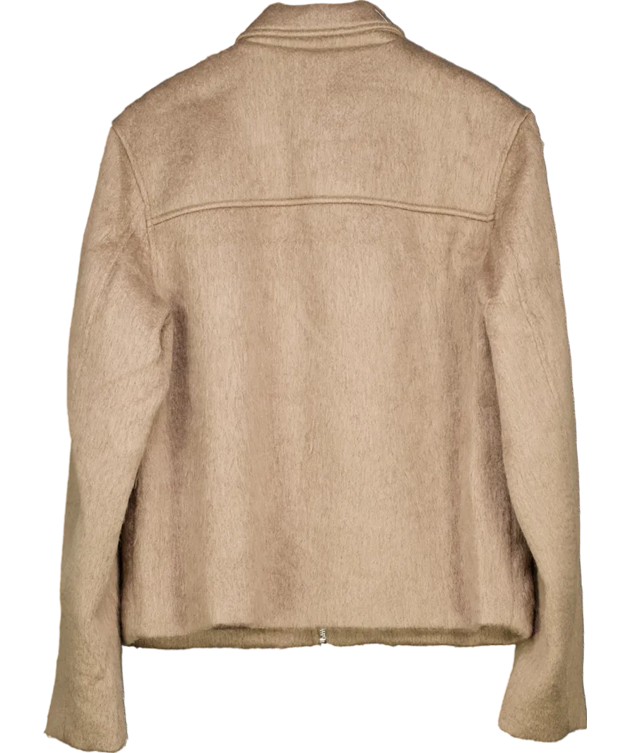 ASOS Brown Textured Harrington Jacket UK M
