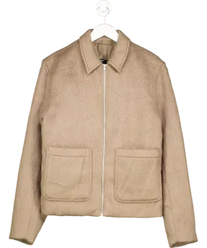ASOS Brown Textured Harrington Jacket UK M