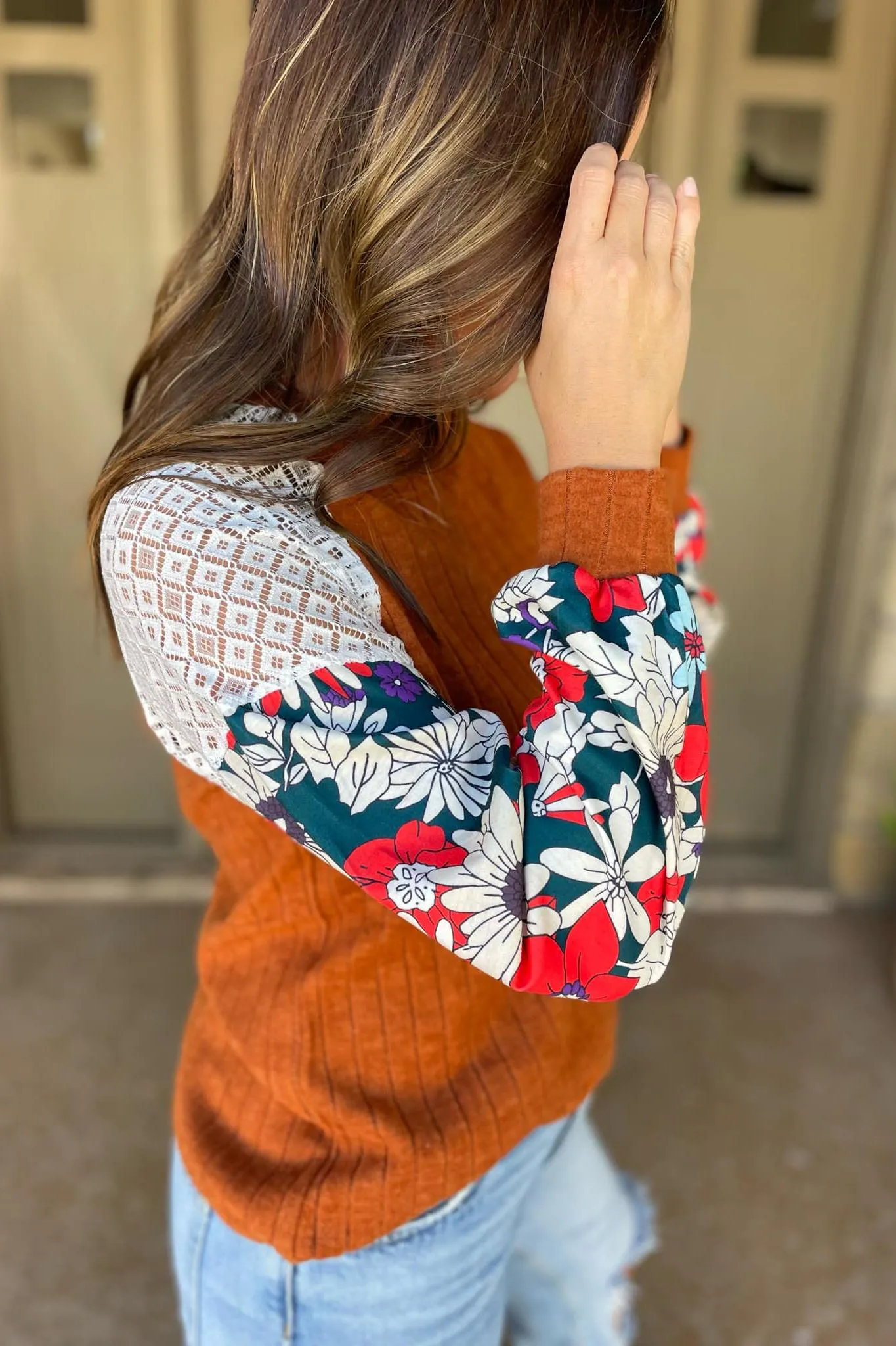 Aston Patchwork Blouse in Four Colors