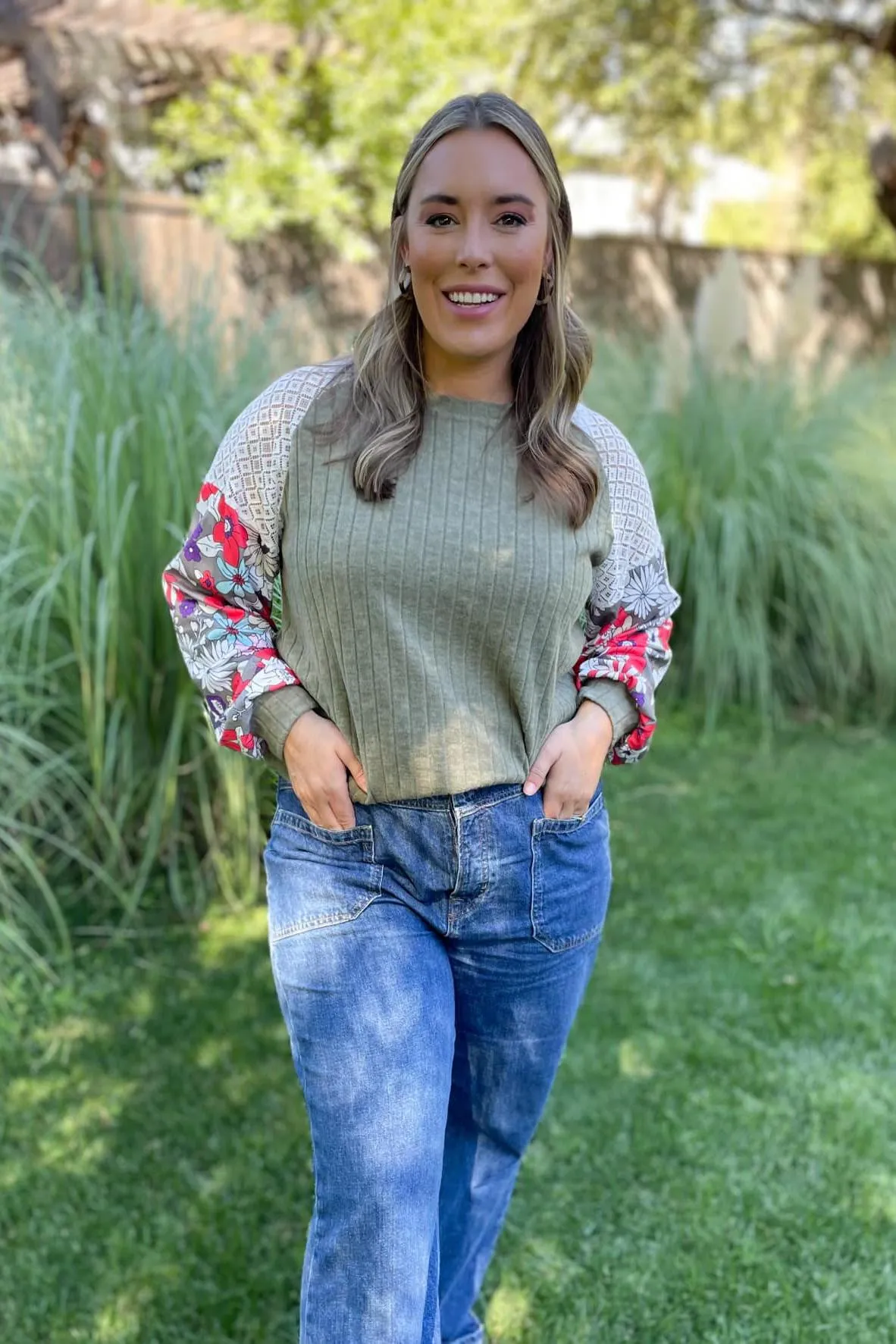 Aston Patchwork Blouse in Four Colors