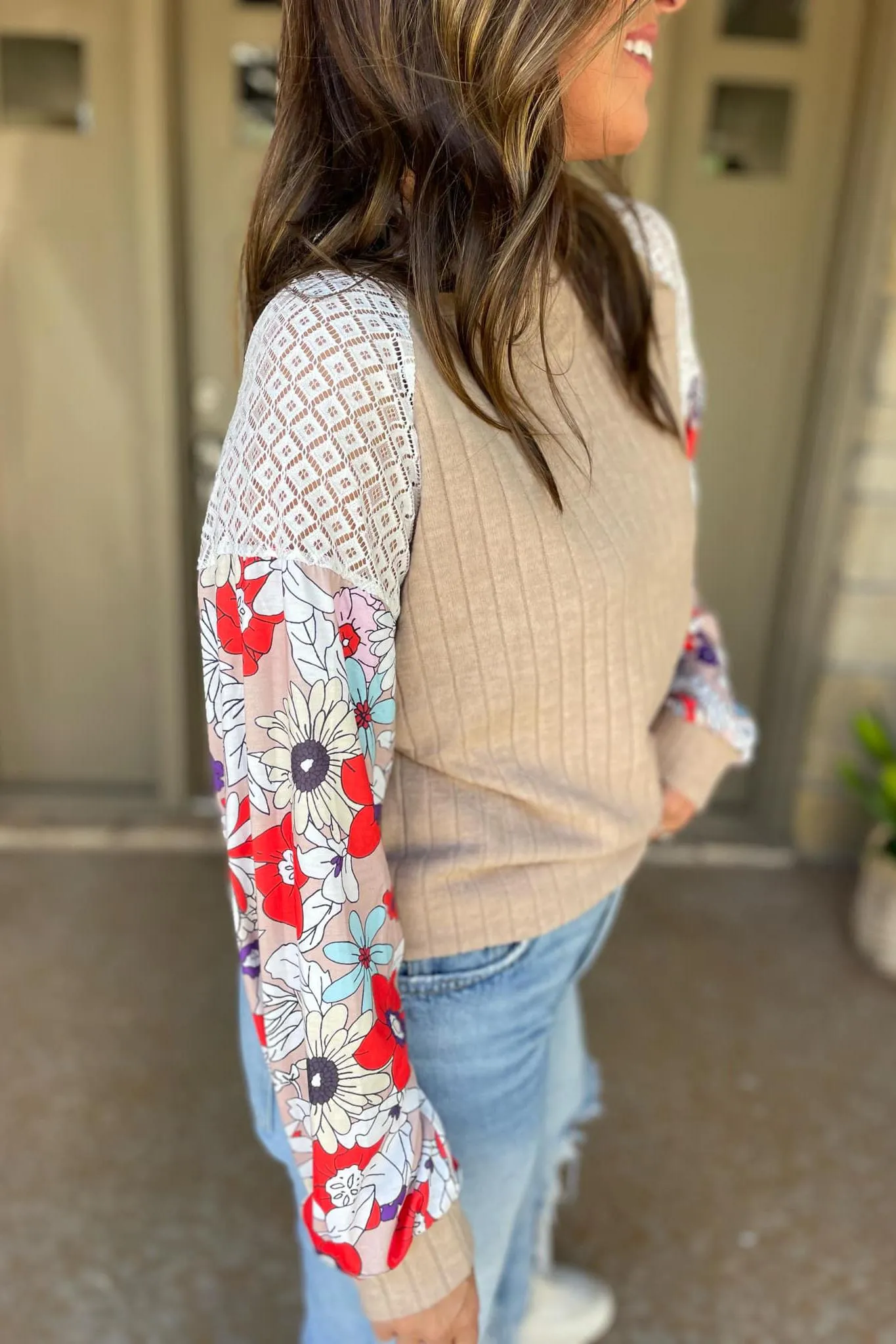 Aston Patchwork Blouse in Four Colors