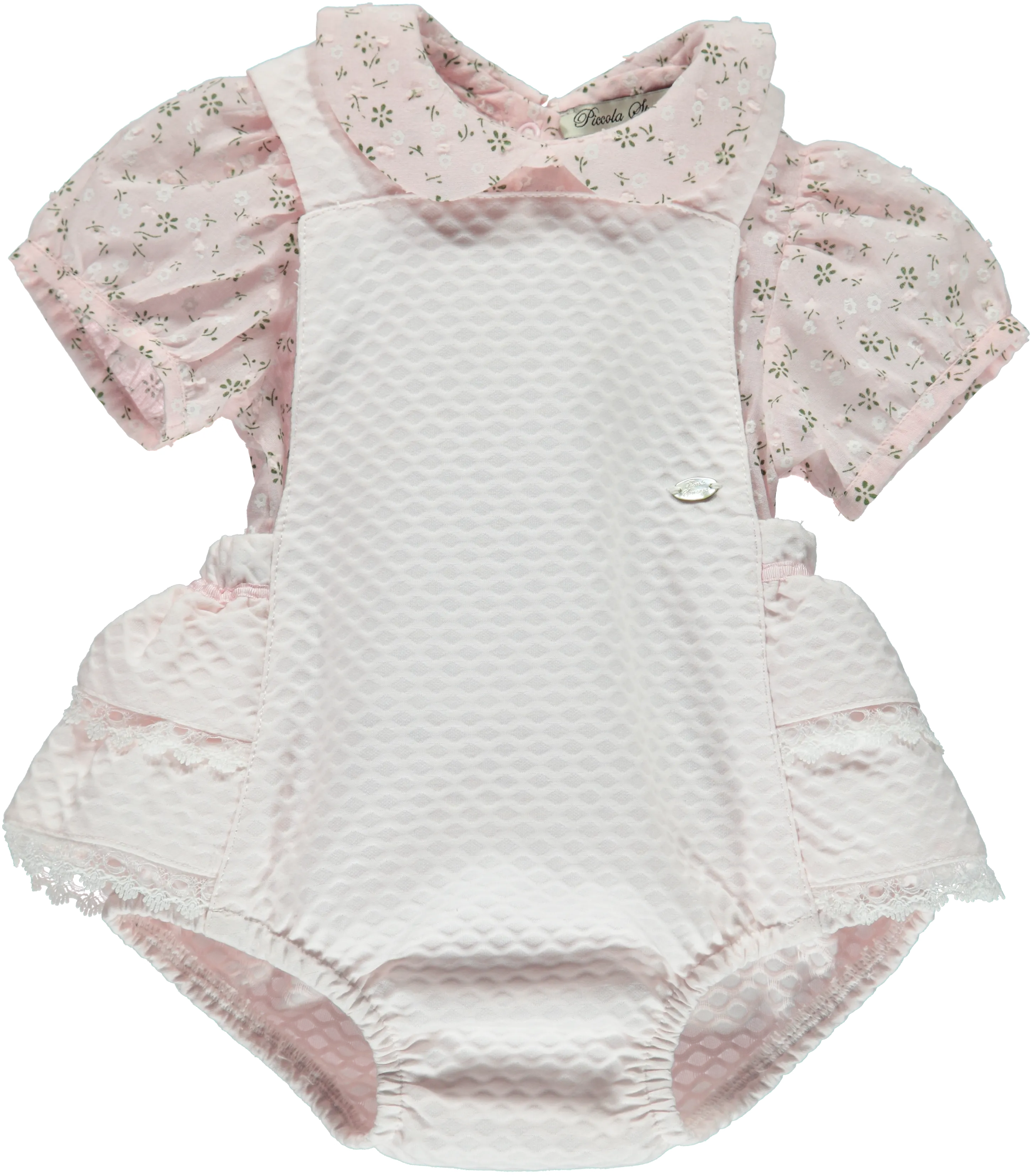 Baby Girl Pink Shortie 2 Piece Outfit Set