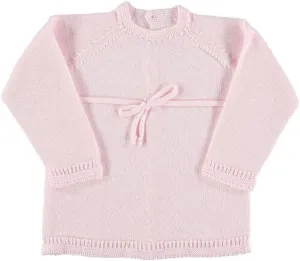 Baby Knitted Lace Sweater Pale Pink