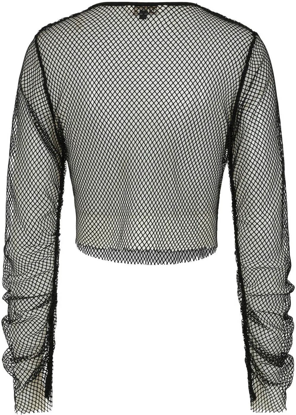 Banned Alternative Zoey Fishnet Top Black