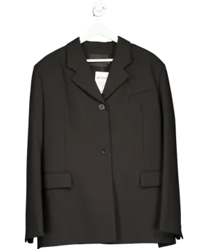 Basilika Black Open Back Oversized Blazer UK XS/S
