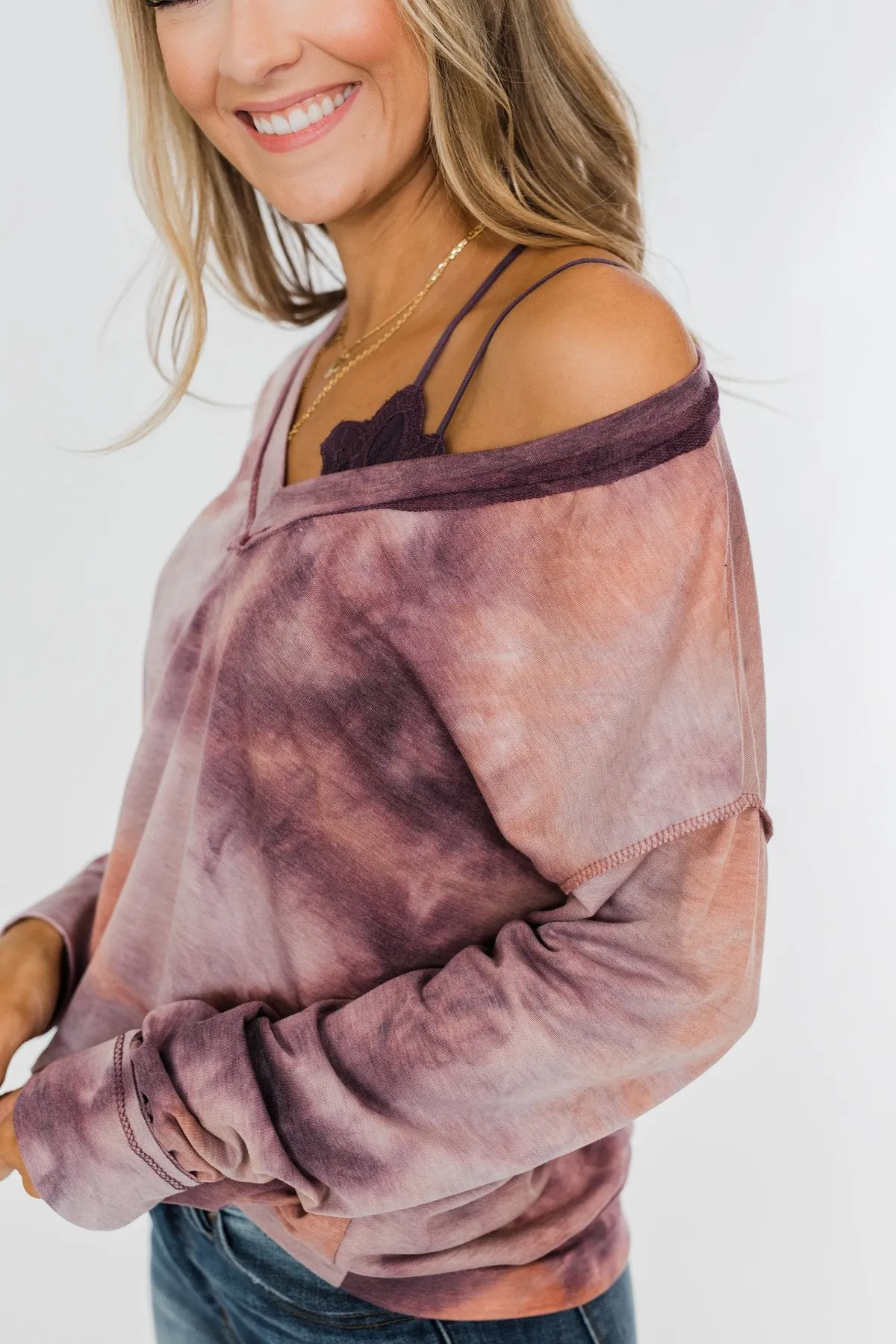 Beautiful Lace Bralette- Plum