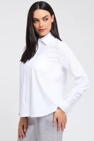 Belgium Shirred Sleeve Shirt: FINAL SALE