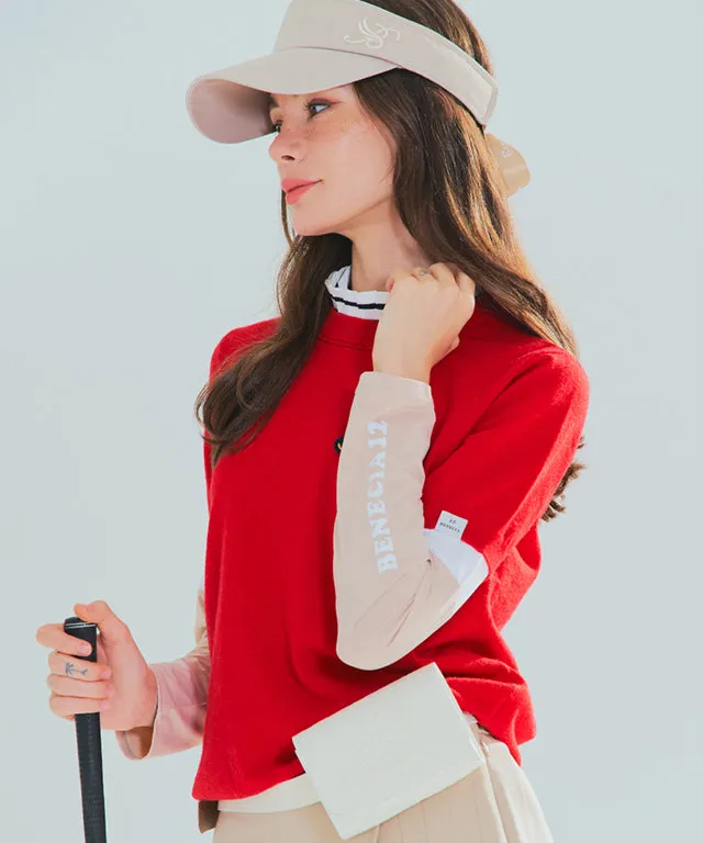 BENECIA 12 Pleated Short Sleeve - Red