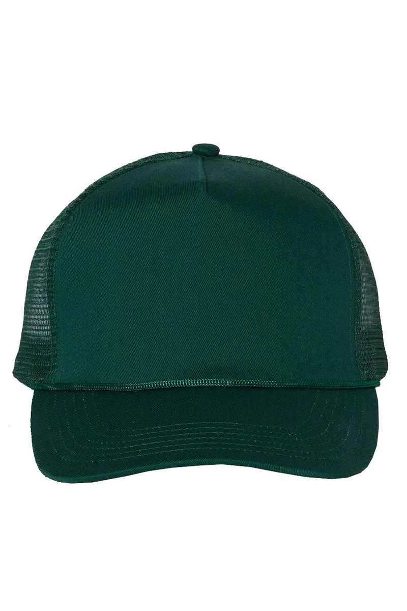 Black And White Buffalo Plaid Merry Christmas Mesh Back Trucker Cap