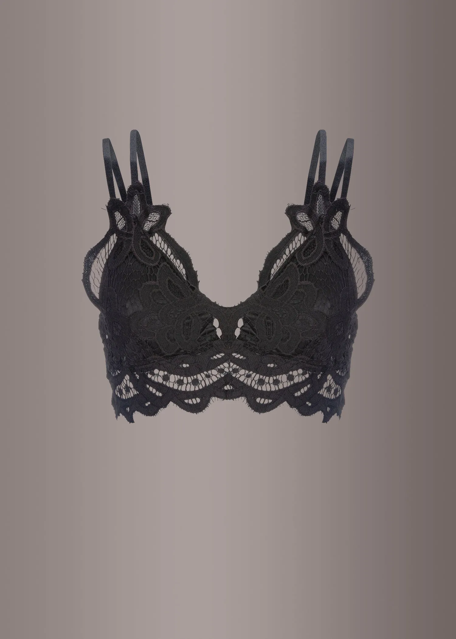 Black Lace Bralette Top