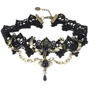 Black Lace Steampunk Choker
