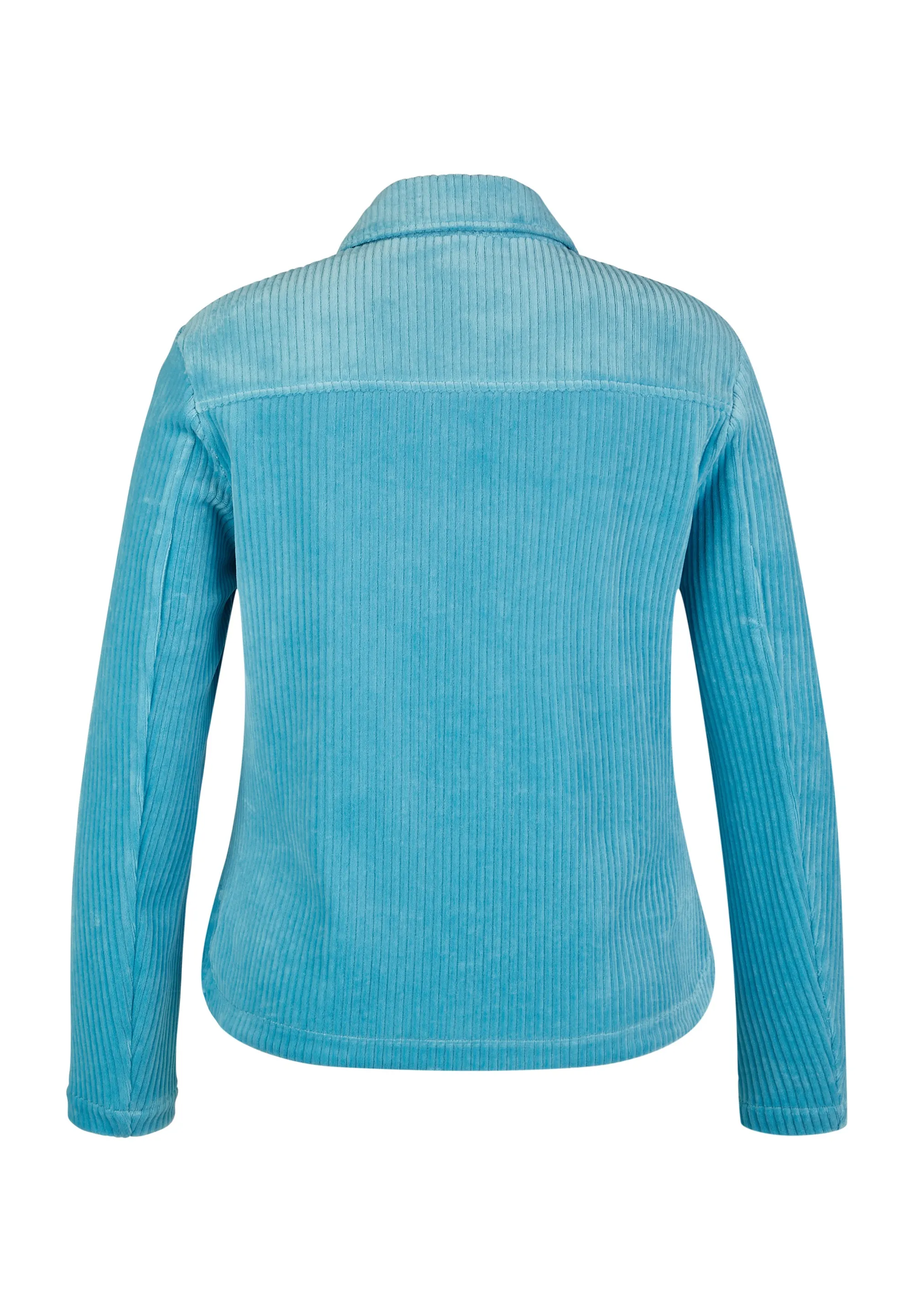 BLUE BUTTONED CORDUROY JACKET