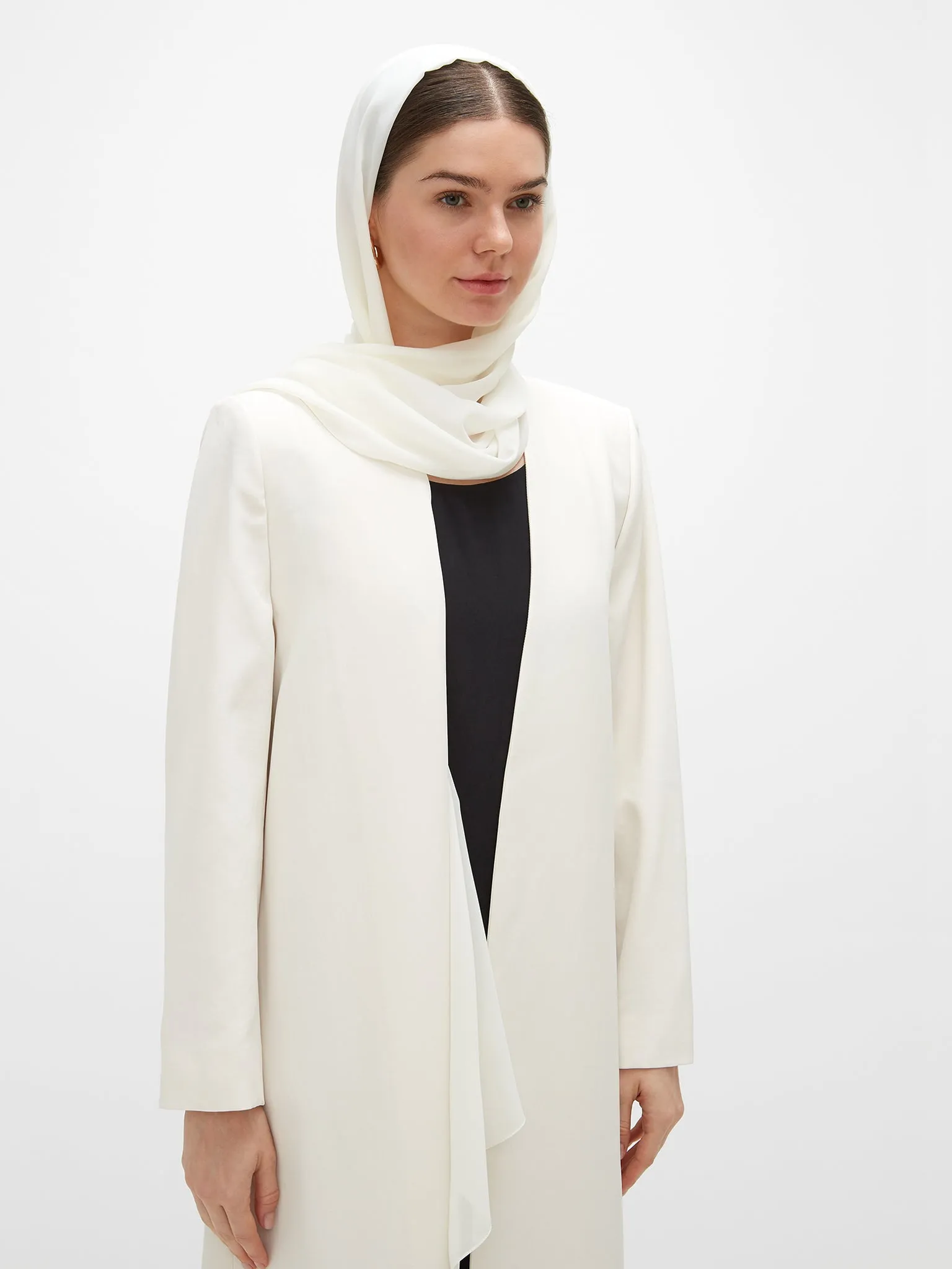 Bodour Long Jacket - Cream