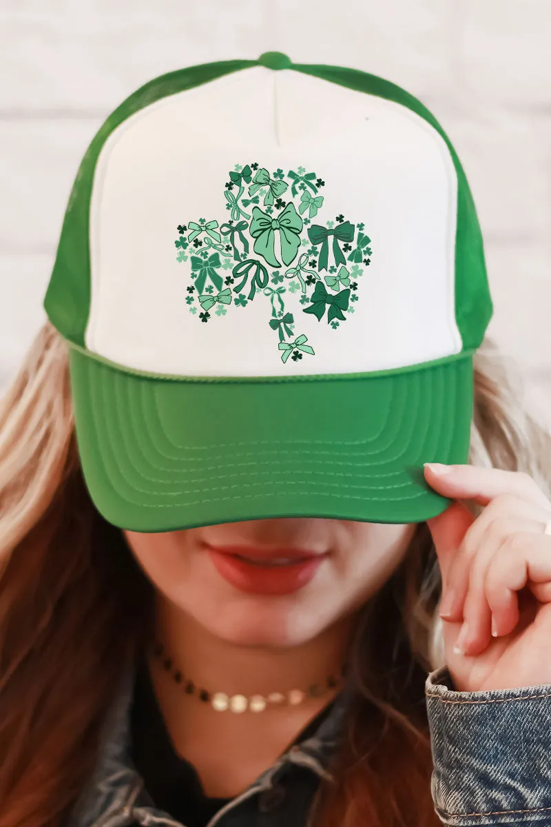Bowleaf Clover Foam Mesh Back Trucker Cap
