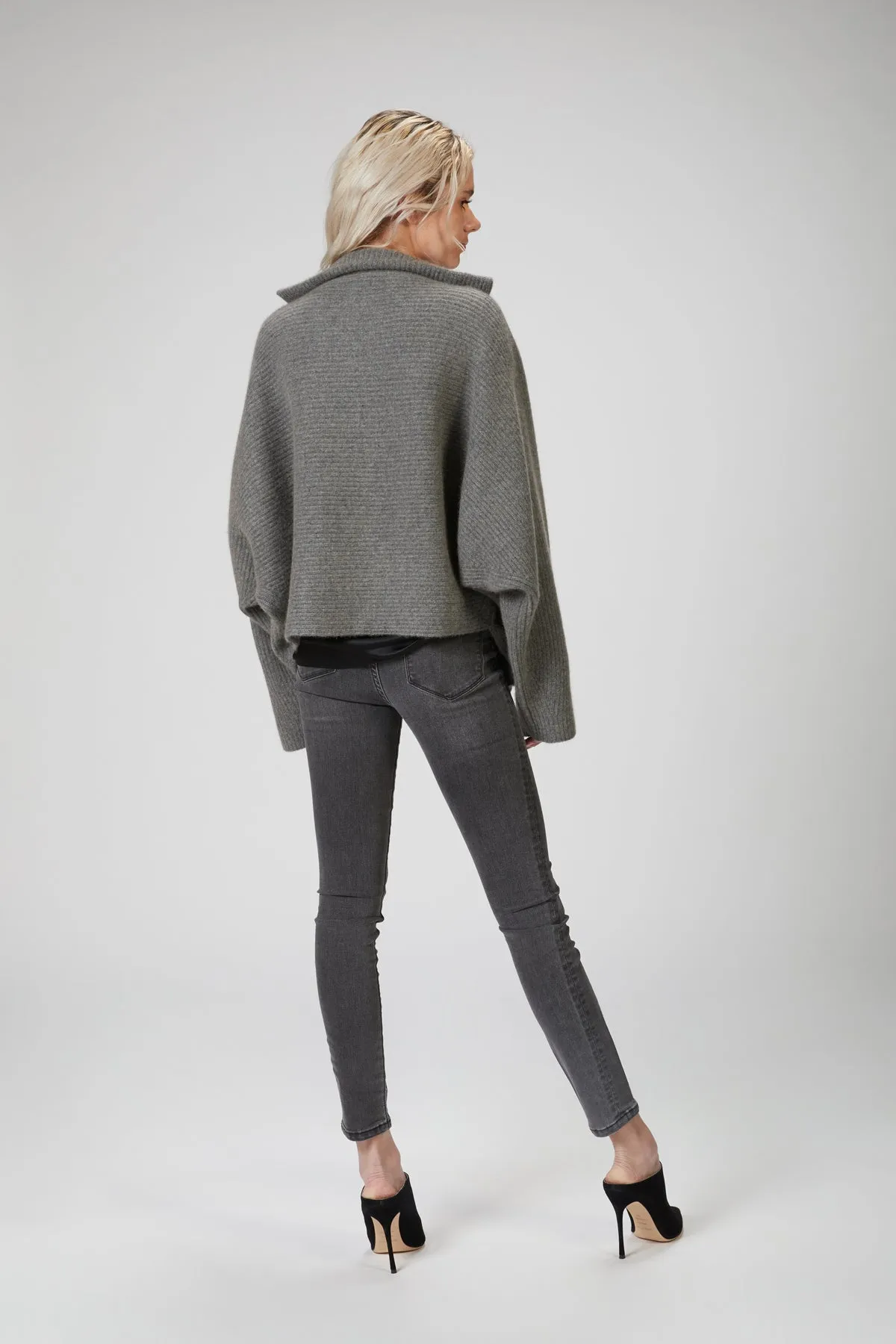 CASHMERE AND WOOL-BLEND KIMONO JACKET