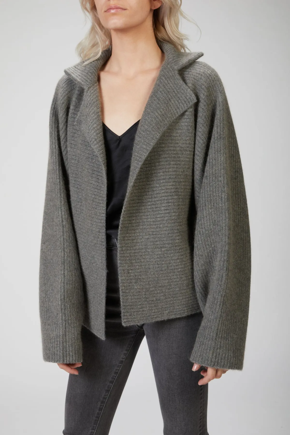 CASHMERE AND WOOL-BLEND KIMONO JACKET
