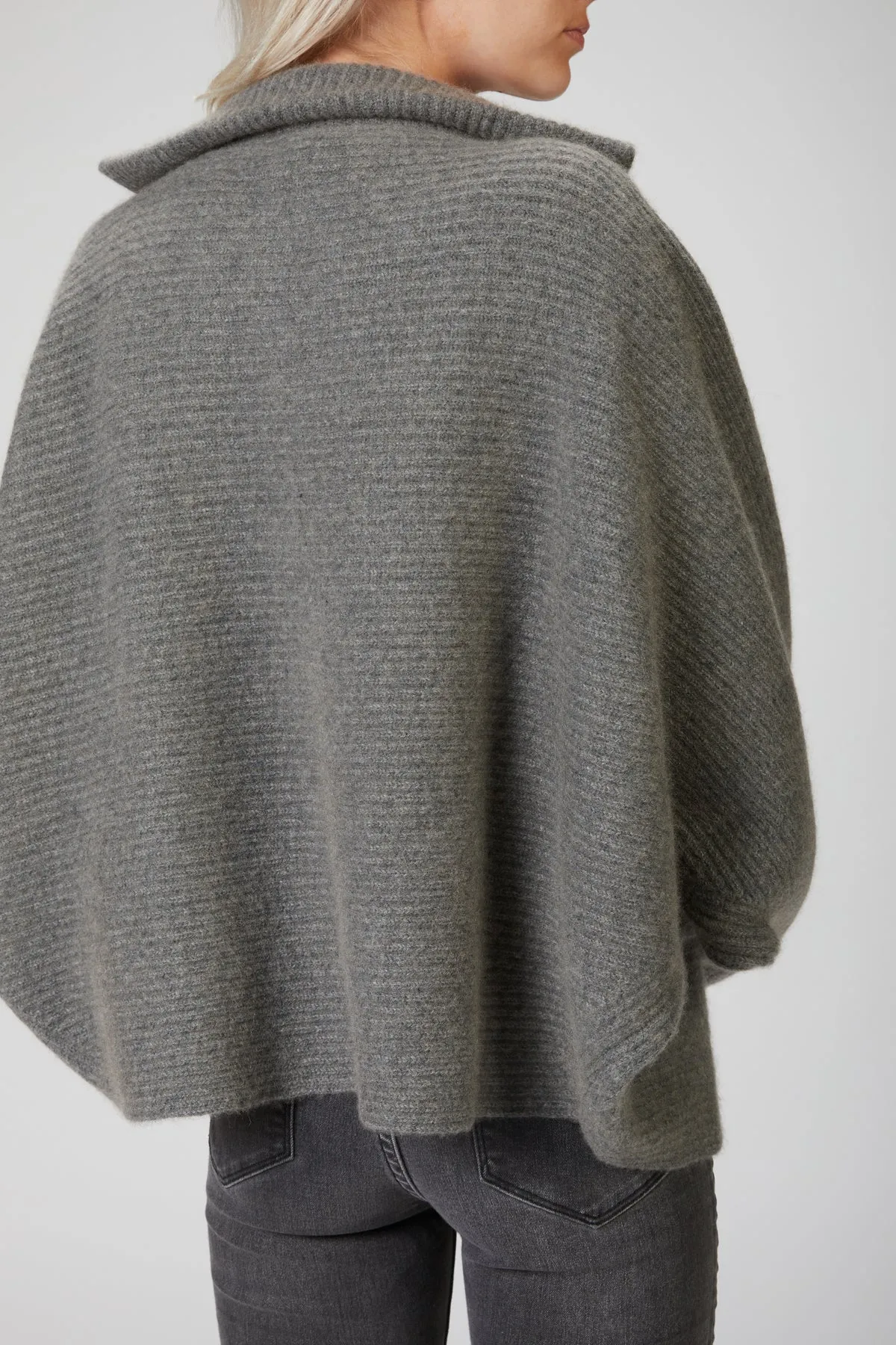 CASHMERE AND WOOL-BLEND KIMONO JACKET