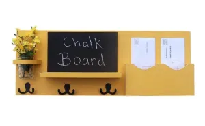 Chalkboard Mail Organizer - Coat Rack - Mail Holder - Letter Holder
