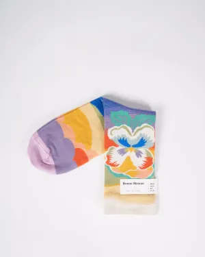chaussette pensée multico
