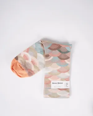 chaussette éventail multico
