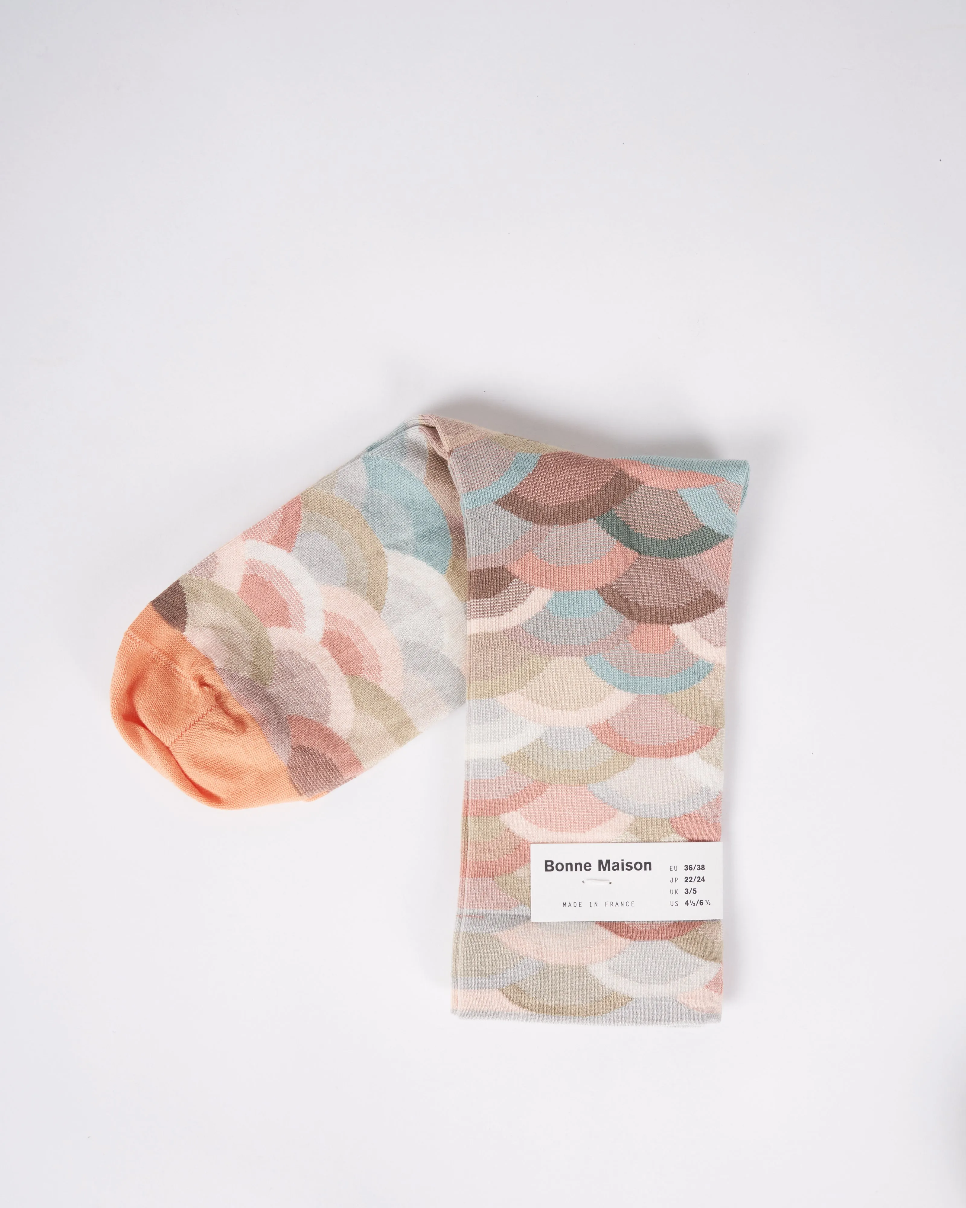 chaussette éventail multico