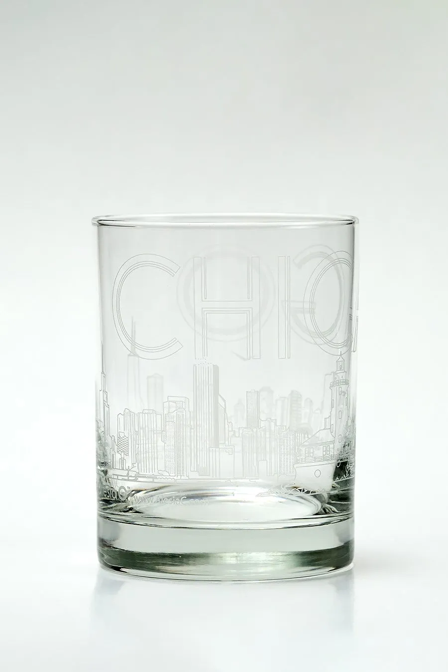 CHICAGO Skyline Drinkware Glass Set of 1 or 2