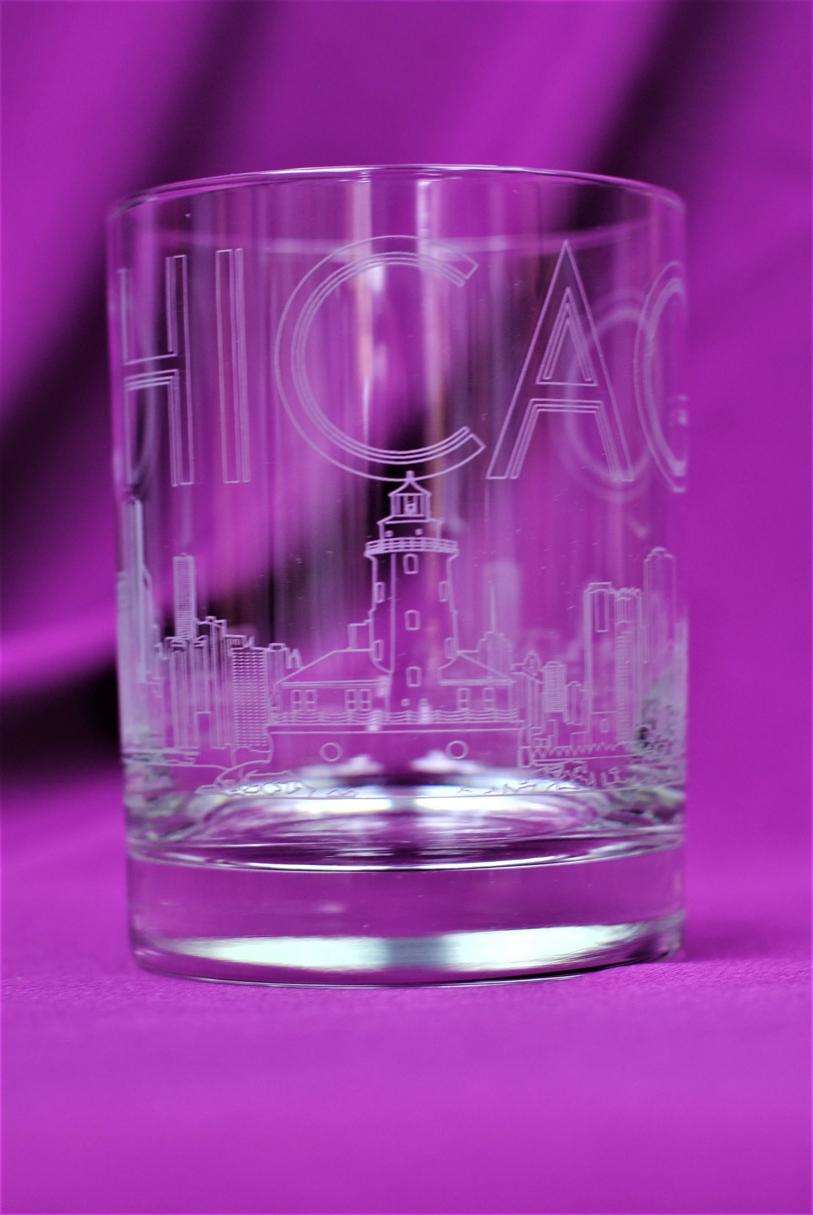 CHICAGO Skyline Drinkware Glass Set of 1 or 2
