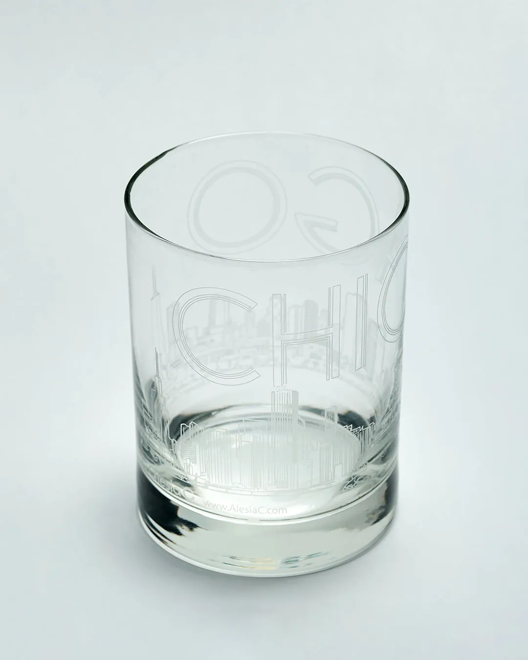 CHICAGO Skyline Drinkware Glass Set of 1 or 2