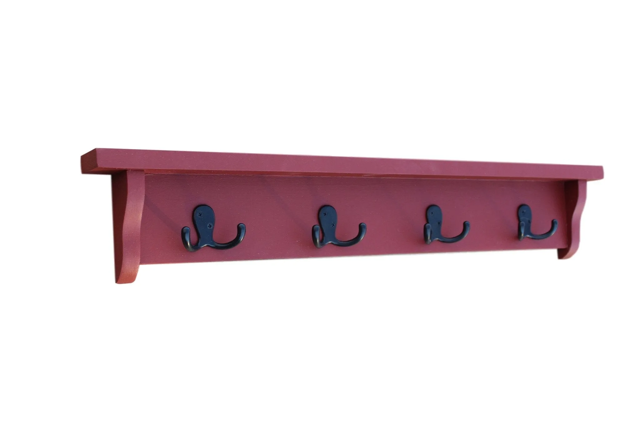 Coat Rack - Key Rack - Shelf - Painted Wood