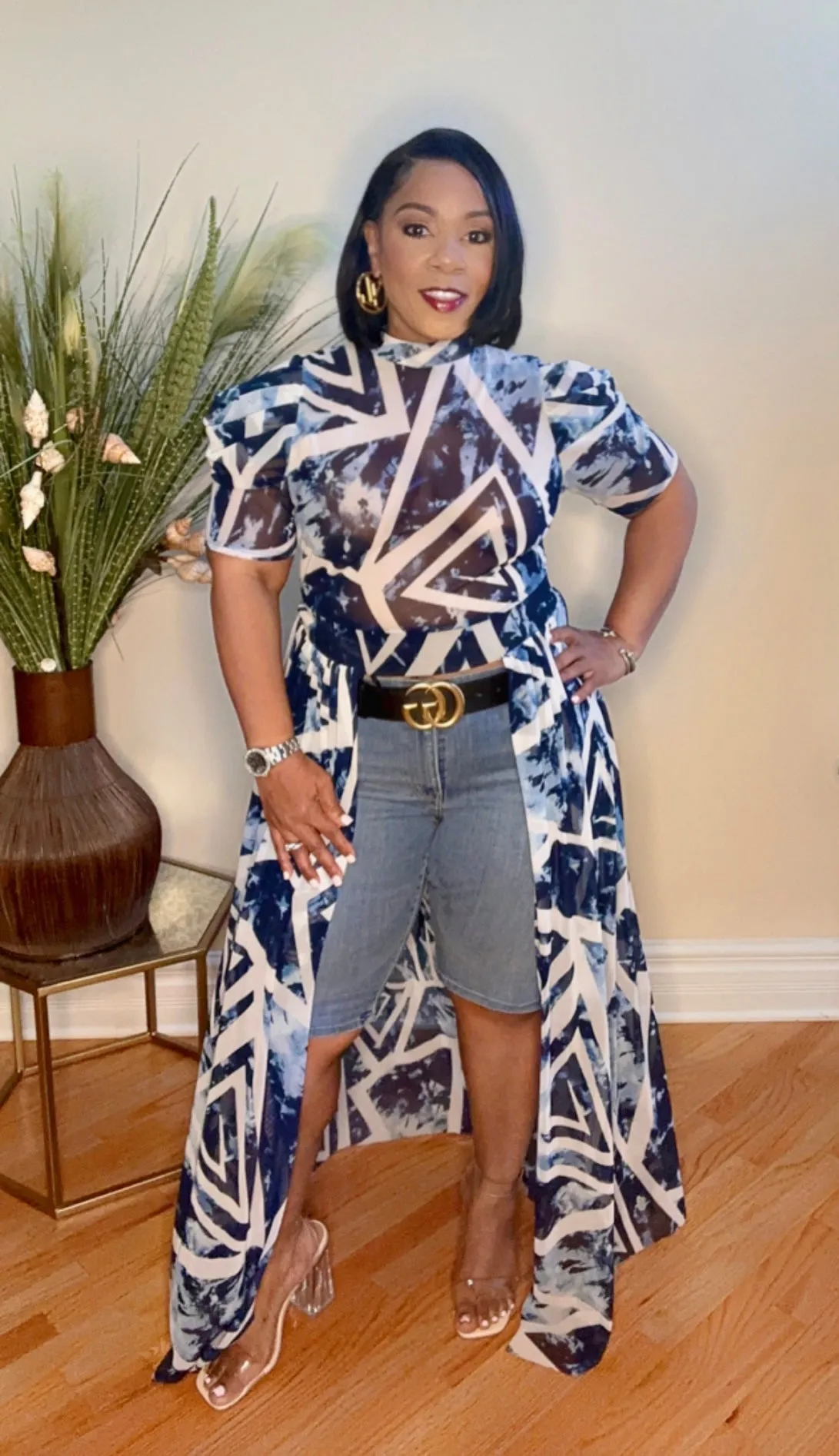 Denim Mystic Blue Maxi Top