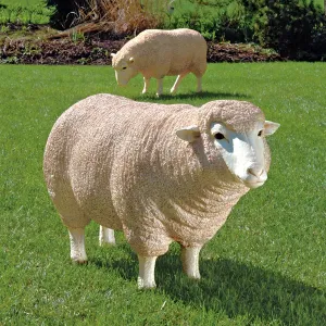 Design Toscano- Merino Ewes Life-Size Sheep Statues: Set of Two
