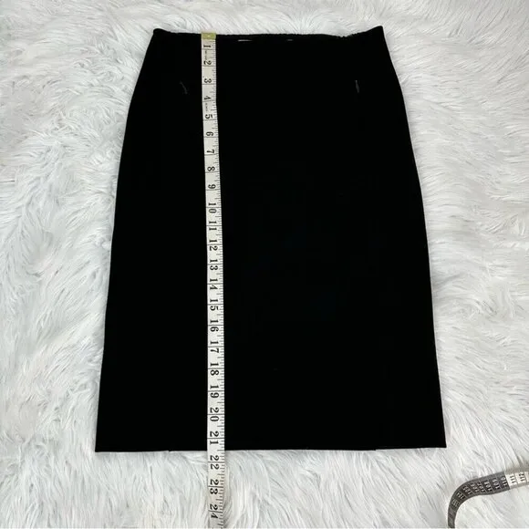 Diane Von Furstenberg Women's Black Koto Old Money Stretch Pencil Skirt 0/W26