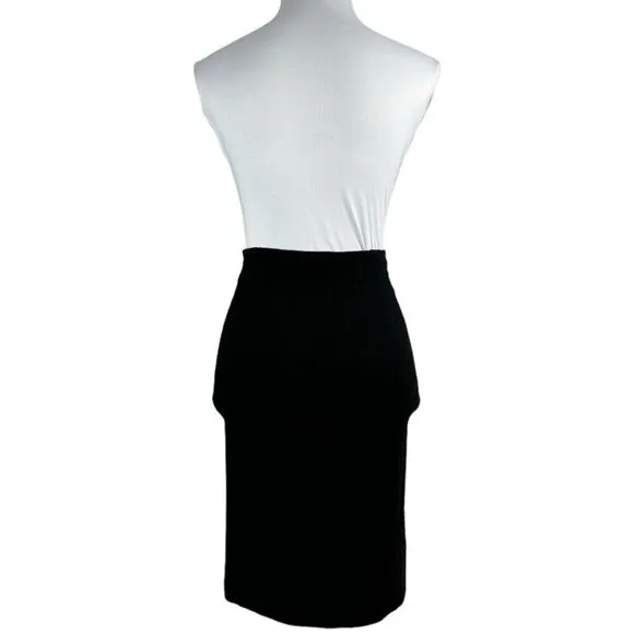 Diane Von Furstenberg Women's Black Koto Old Money Stretch Pencil Skirt 0/W26
