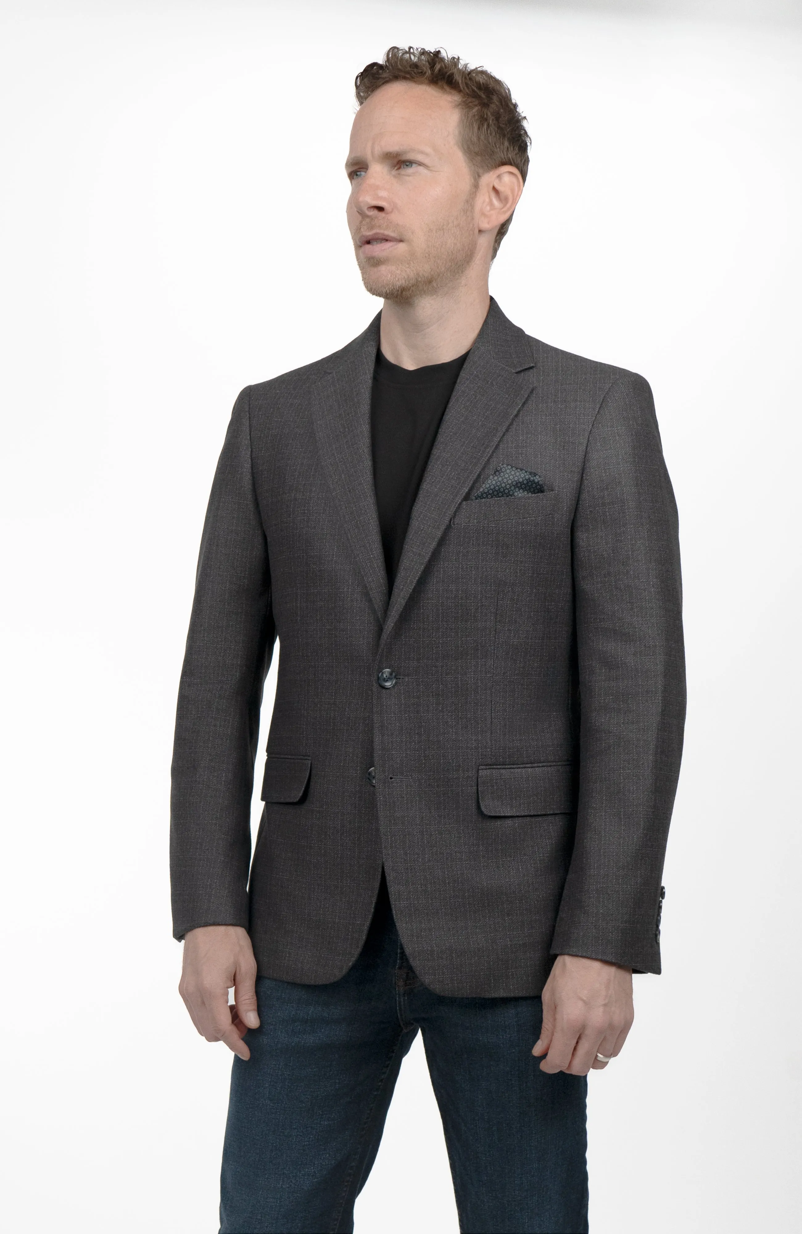Duchamp London Black Texture Sportcoat
