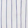 Emmy, Pleated Cuff Cropped Poplin Shirt, Blue Pinstripe